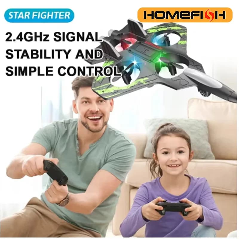 2.4G remote controlled air, electric foam hunting, glider, acrobatic, UAV, helicopter with colored LED lights, aircraft model.