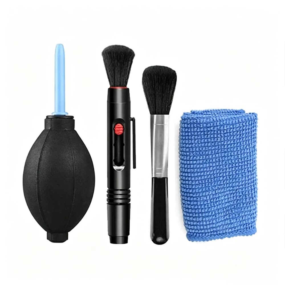 Penna per la pulizia delle lenti a doppia faccia, spazzola morbida con punta in carbonio per lenti ottiche di fotocamere, occhiali, PS4, PS5, VR, accessorio portatile per la pulizia.