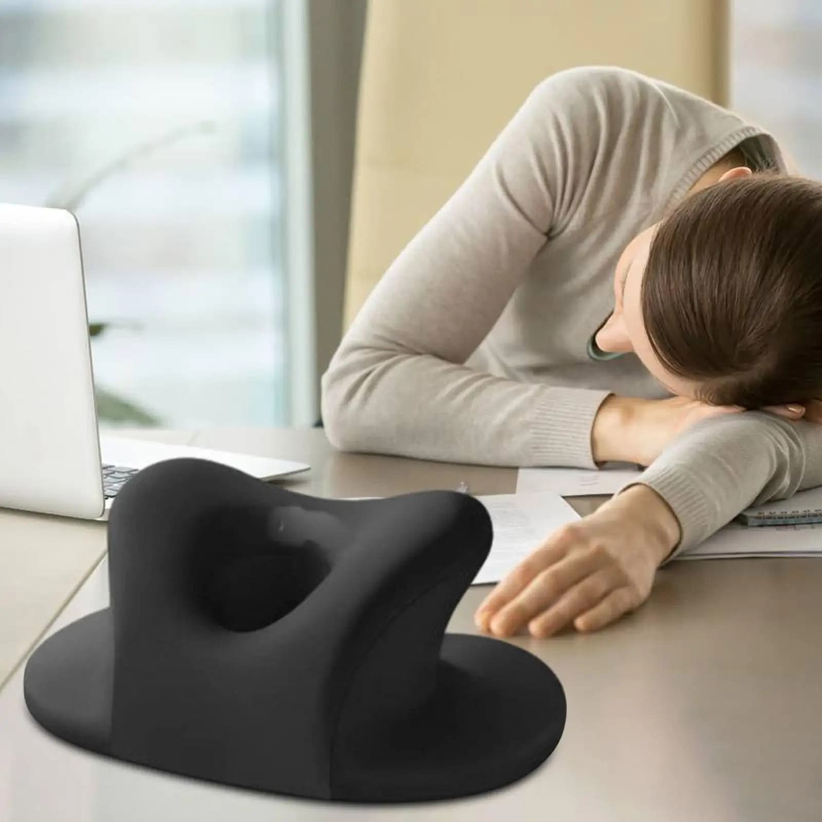 Cuscino in Memory Foam per Dormire sulla Pancia, Cuscino Ergonomico a Cuneo per Chi Dorme su un Fianco, per Ufficio e Viaggi