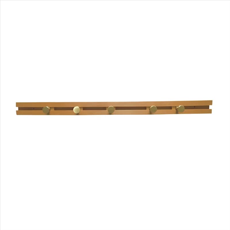A33Z-Sliding Solid Wood Wall Covers A row of multifunctional wall hooks in the entrance