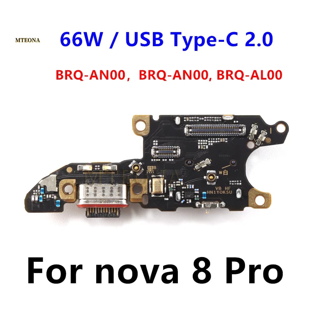 Connettore Dock 66W per Huawei nova 8 Pro 4G 5G, Cavo Flex con Porta di Ricarica Micro USB Type-C e Microfono