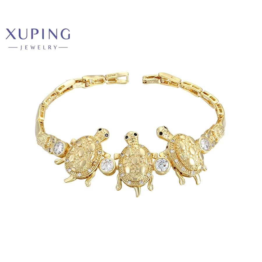 Xuping Jewelry Braccialetti da donna in stile personalità alla moda Colore oro chiaro Regali di Natale di compleanno X 000798174