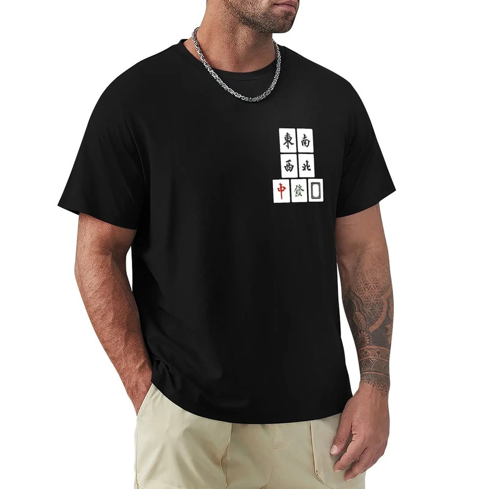 T-shirt Mahjong Tile Honors 'Faan' per lavori all'aperto