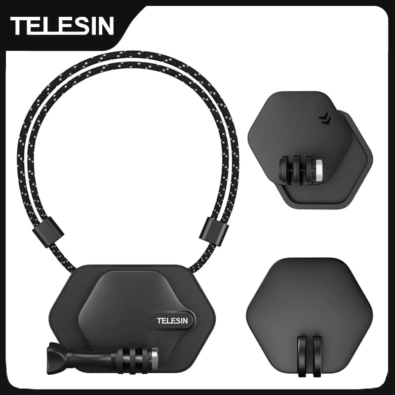 Telescopin Magnetic Camera Neck Holder Mount staffa di sospensione a sgancio rapido per GoPro 12 11 10 Action 4 insta360 X3 Action Camera