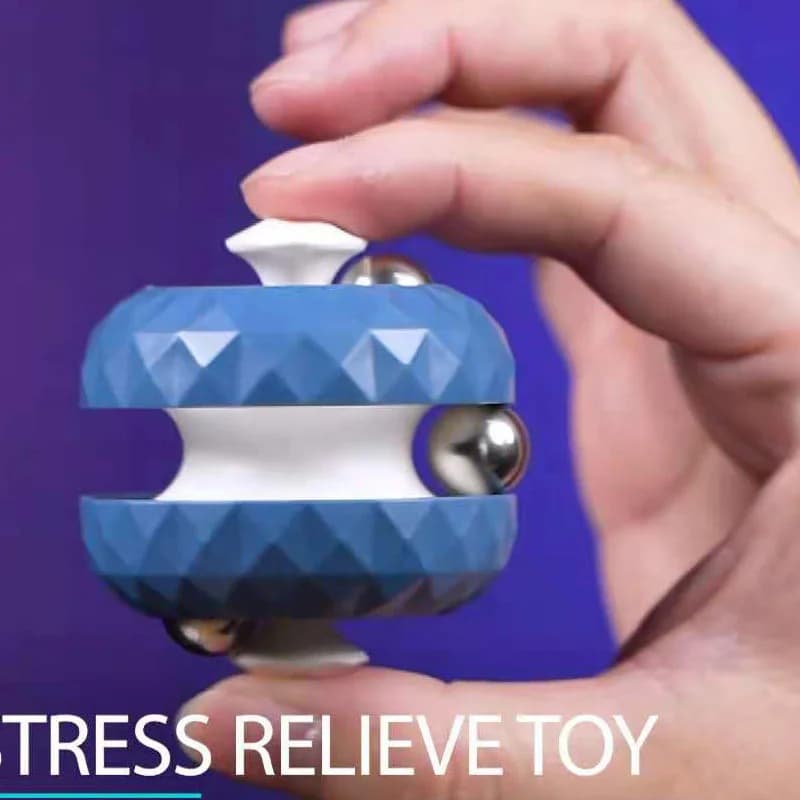 Cubo Antistress con Motivo a Diamante, Giocattolo Educativo con Biglie Rotanti per Bambini