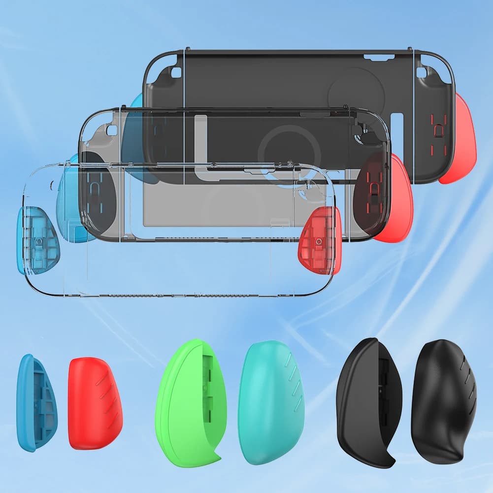 Nuovo per Nintendo Switch 2 Crystal Dockable Split Shel con impugnatura ergonomica sostituibile Custodia protettiva rigida per PC per Switch 2
