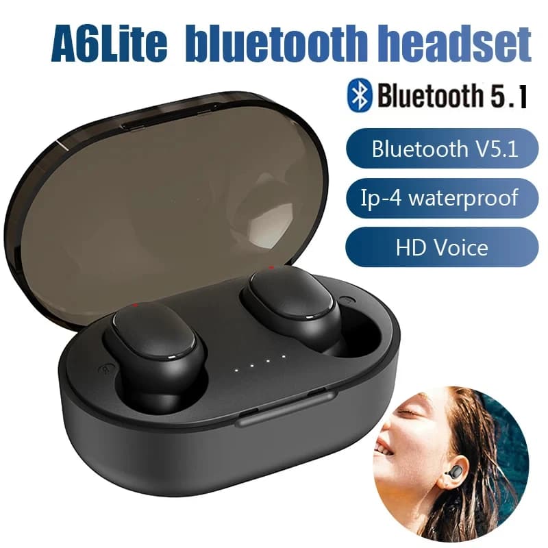Auricolari Bluetooth A6S Originali, Cuffie Sportive TWS, Mini Auricolari Wireless Bluetooth con Controllo Touch per Xiaomi Mi