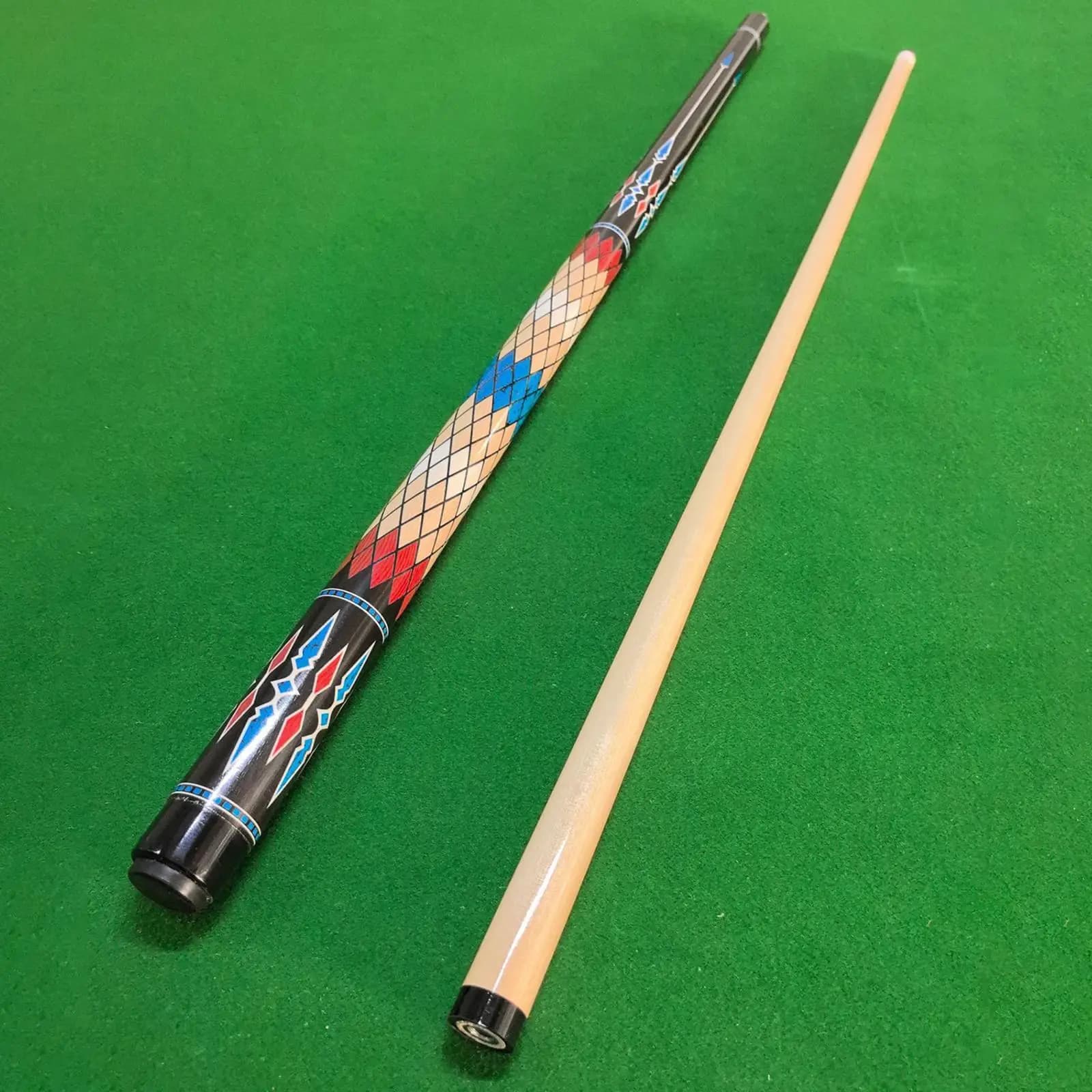 57 Inch Maple Wood Billiard Cue Stick Two Piece Pool Stick 13mm Tip for Practice Beginner Men Women Pool Table