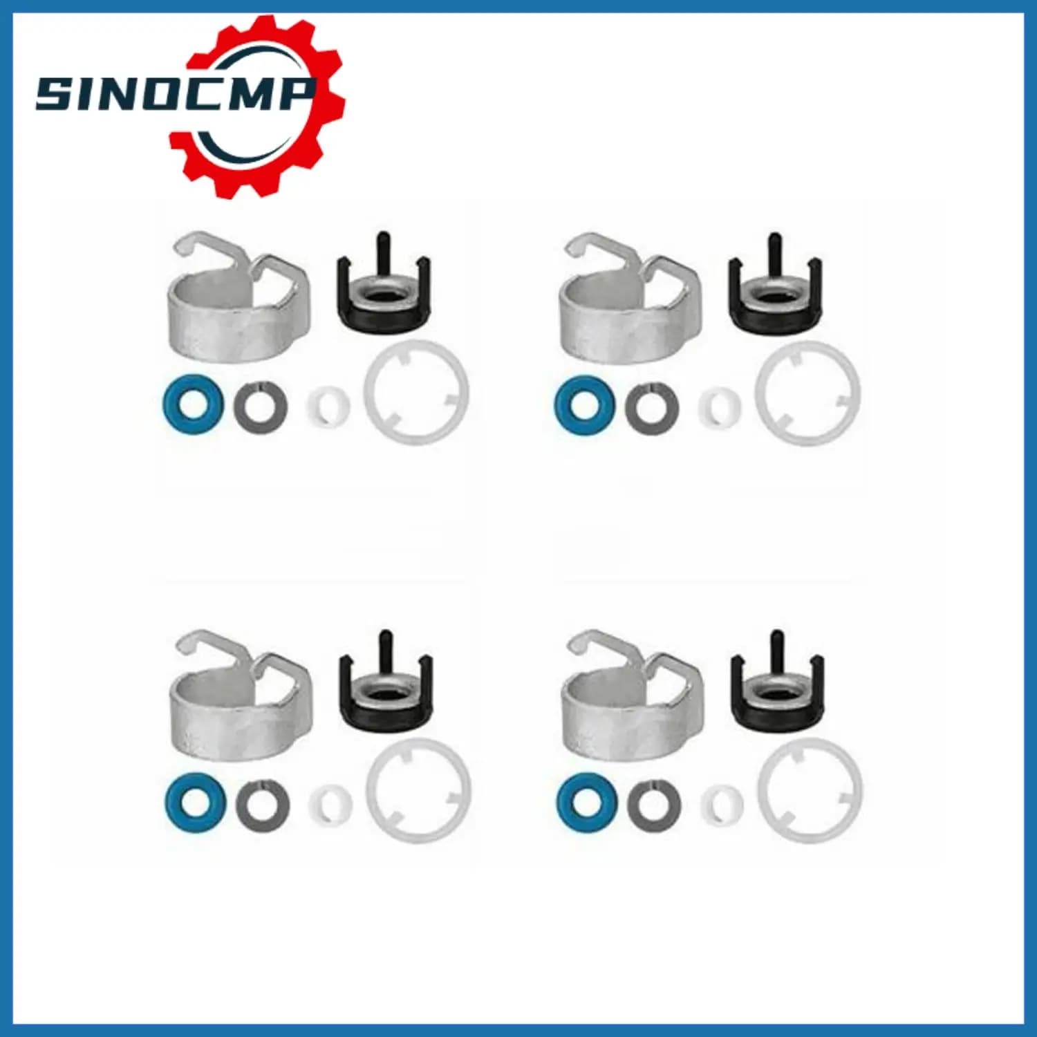 Kit di riparazione guarnizione O-ring iniettore carburante 4 pezzi 06H 998907 A 06J 998 907D Per AUDI A4 A3 A5 TT Q5 VW Jetta CC 1.8 2.0 Accessori Auto