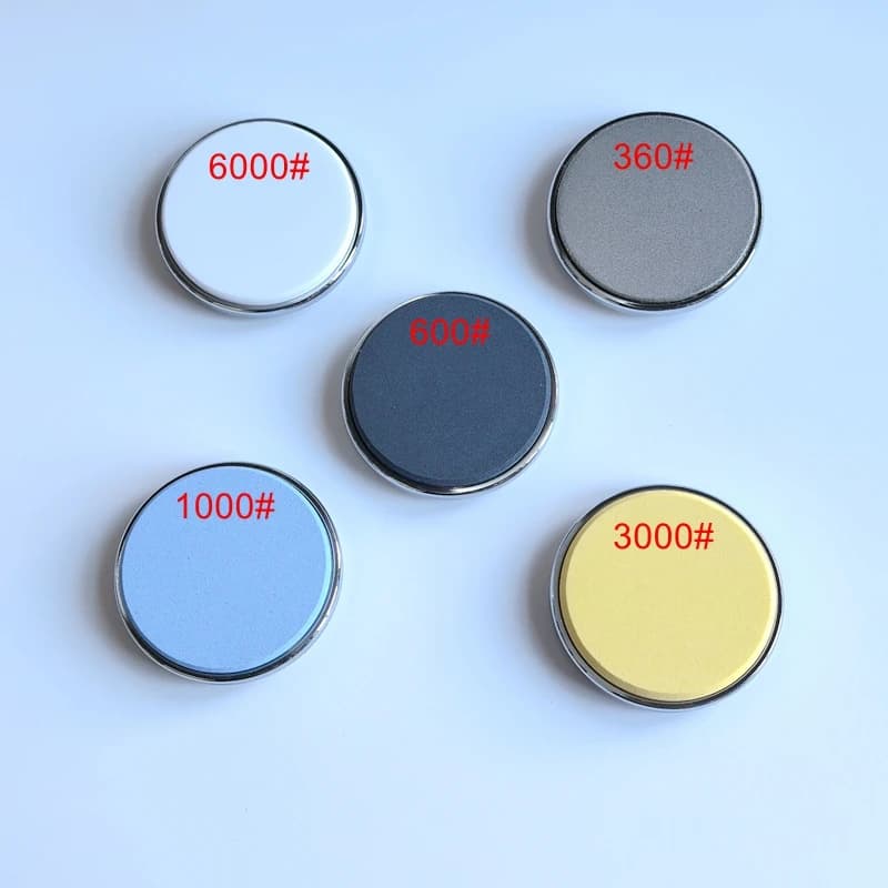 1 Pezzo ReadStar Affilacoltelli Magnetico a Rotazione con Dischi Abrasivi 360 # -6000 # 5 modelli di accessori per affilacoltelli