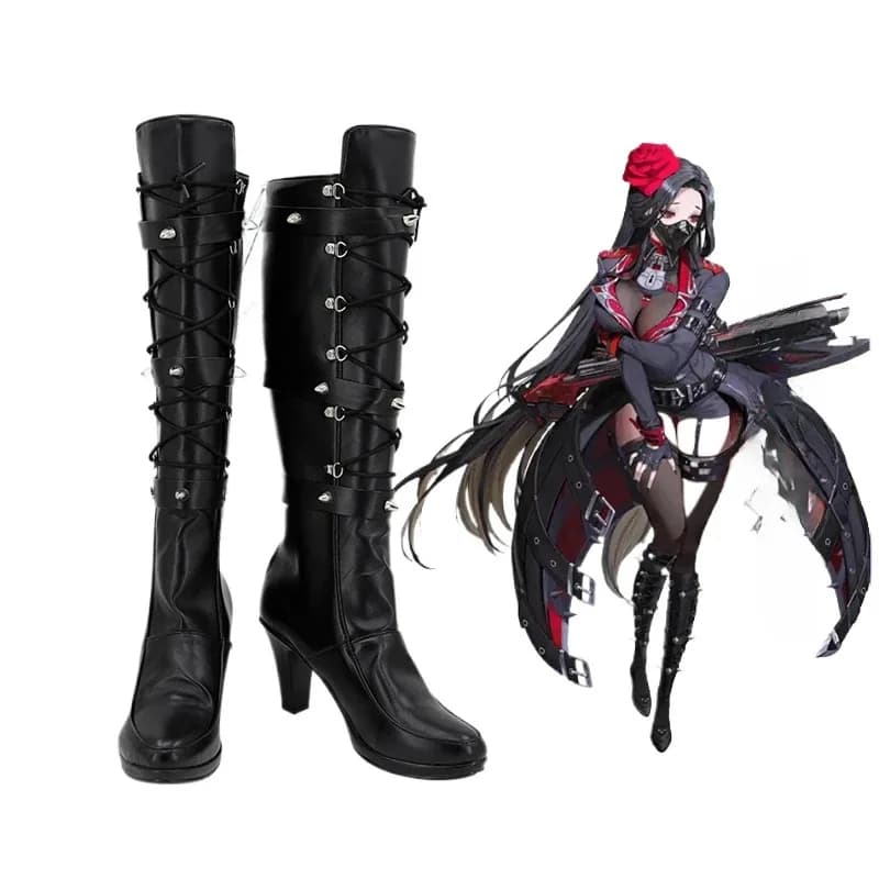 Scarpe da donna cosplay: stivali Nick Medheliaan, adatti per feste di Halloween e Natale