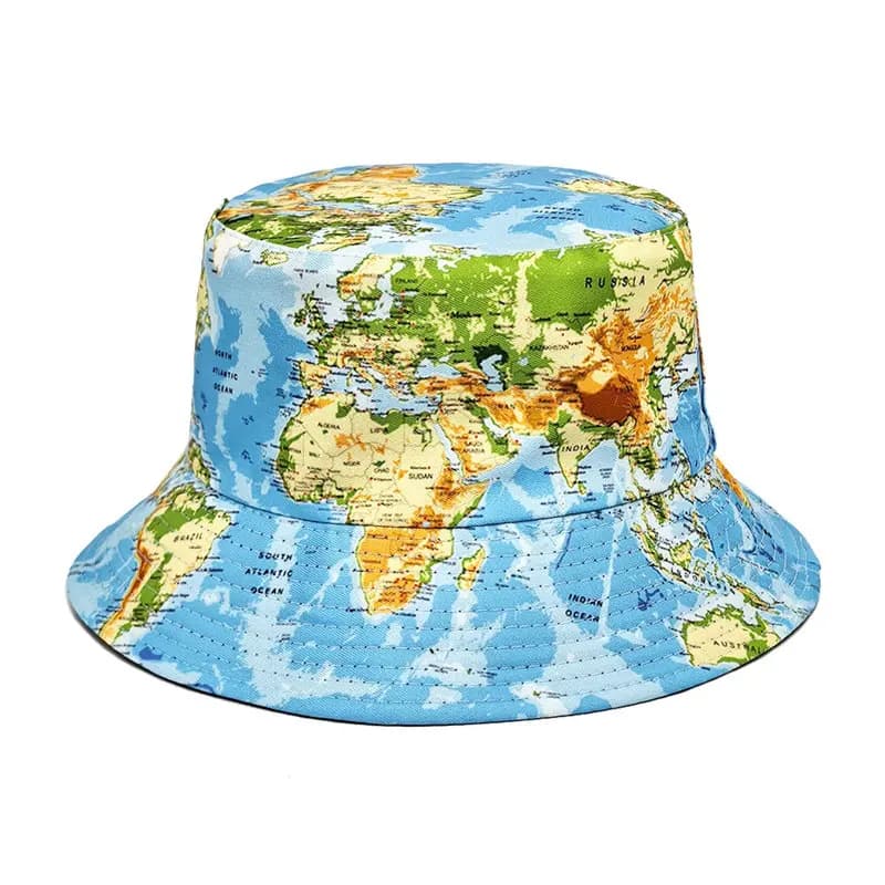 Cappello da Pescatore in Poliestere Stampato Quattro Stagioni 2025, Cappello da Viaggio per Esterni, Cappello Parasole per Uomo e Donna 236