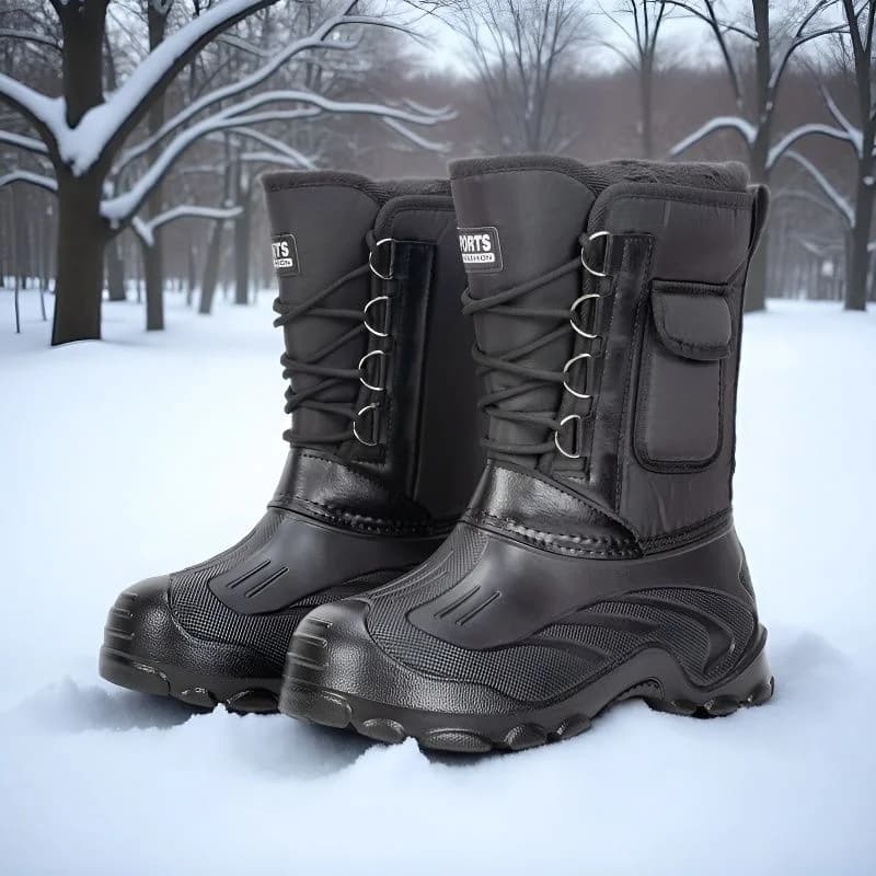 Stivali da neve invernali da uomo scarpe da pesca all'aperto scarpe da trekking sulla neve scarpe da pesca da passeggio all'aperto da uomo di nuovo stile stivali da uomo
