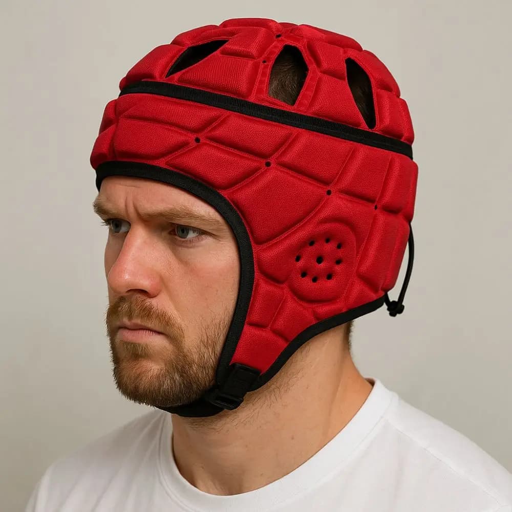 Casco Protettivo Imbottito in Spugna per Calcio, Antiurto, Assorbimento degli Urti, Casco da Portiere, Protezione per la Testa, Protettore per Sci