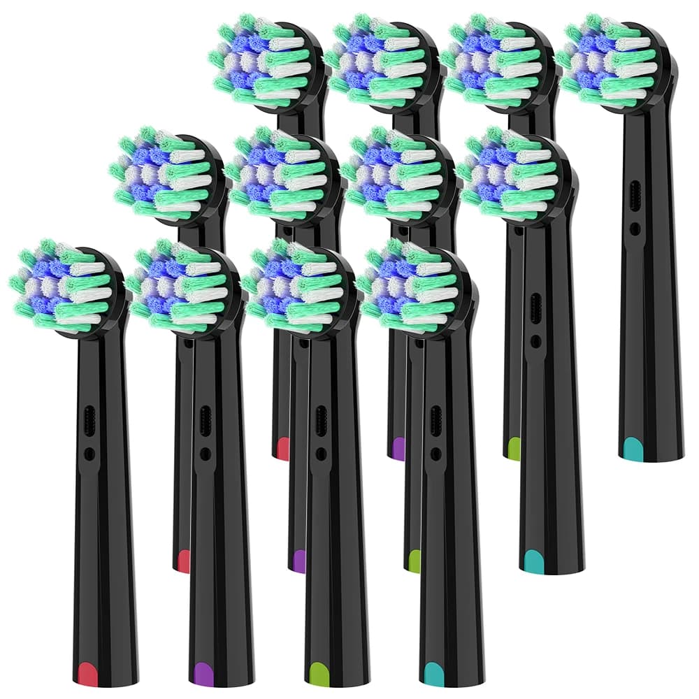 Compatible with Oral B electric toothbrush spare heads, professional refills for cross-action toothbrush heads for OralB
