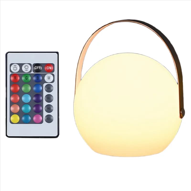【KITS】 Lampada da scrivania portatile con telecomando a LED Sala da pranzo all'aperto Decorazione del balcone Illuminazione dell'atmosfera Comodino della camera da letto