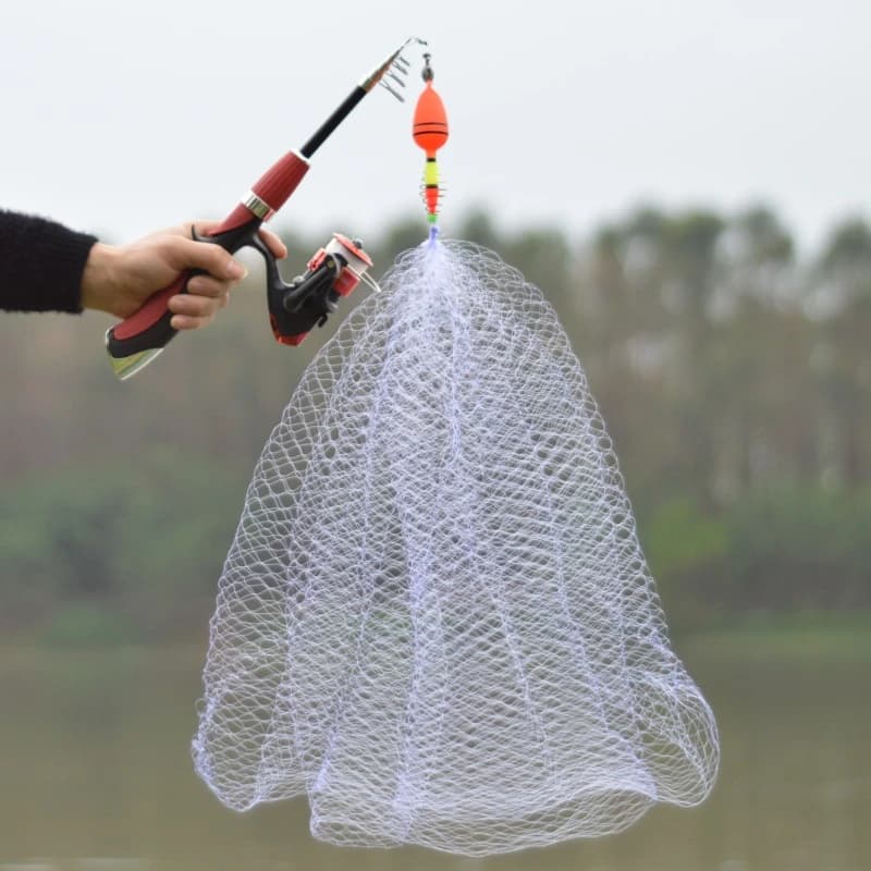Rete da pesca con struttura in acciaio ad alto tenore di carbonio Aragoste automatiche Cattura rete da pesca con rete per vari ambienti acquatici Attrezzatura da pesca