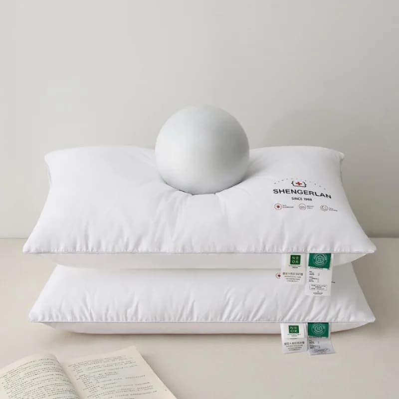 2025 new class A pure white Xinjiang long-staple cotton cotton pillow core heat transfer feather velvet pillow one pillow