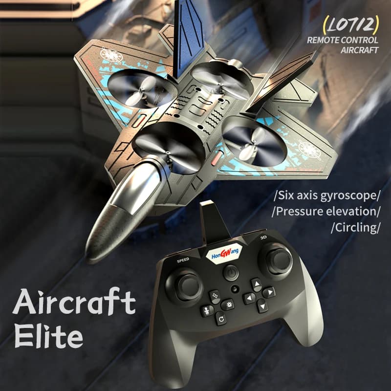 RC Aereo telecomandato 2.4G Telecomando Fighter Aereo da combattimento Aereo aliante EPP Schiuma Giocattolo RC Drone Quadcopter Kid Boy Gift