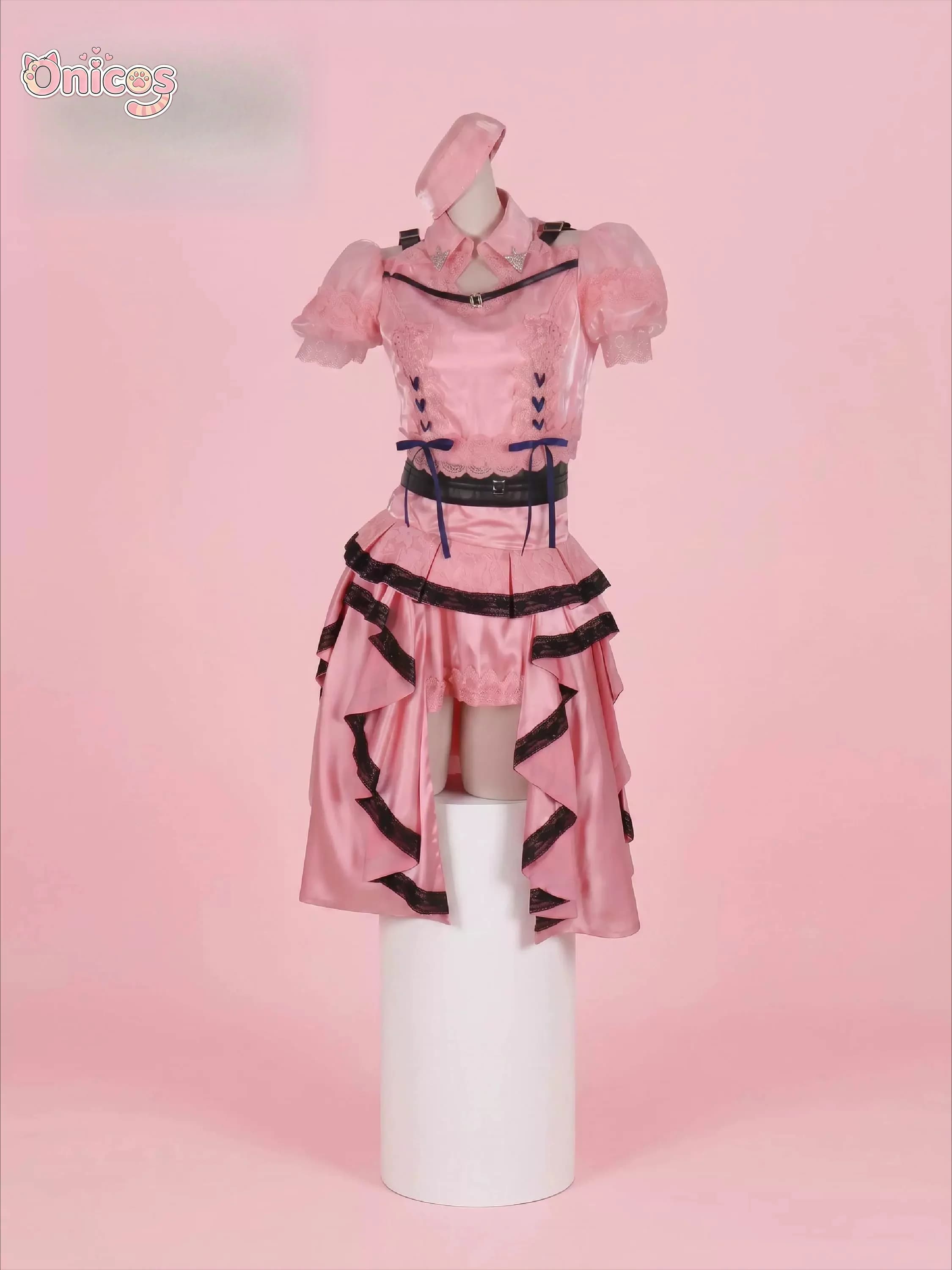 LoveLive! Superstar!! Costume Cosplay di Tang Keke Liella! Abito Rosa Aspire 2026 per Donna, Costume da Palcoscenico per Halloween e Carnevale Onicos