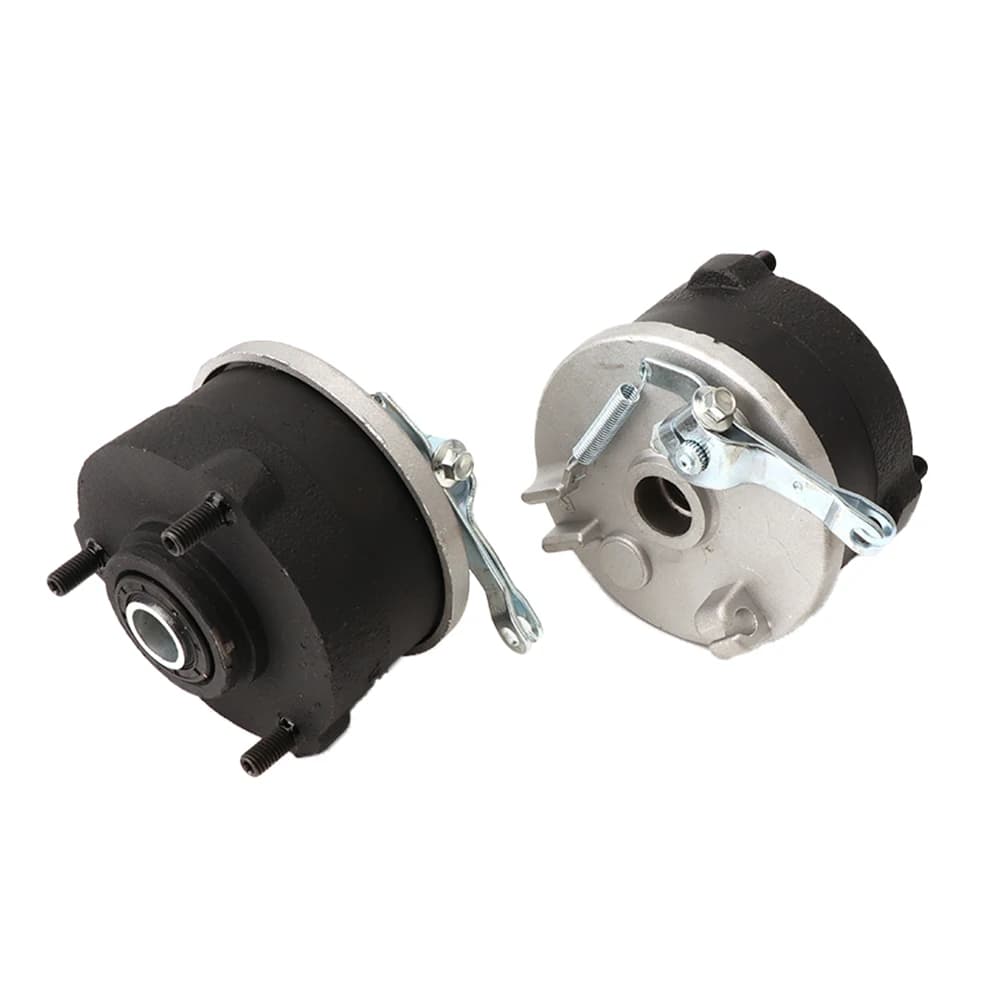 Mozzo ruota freno a tamburo anteriore con perno da 78mm * 3 con copertura pastiglie L/R per 49cc 50cc 70cc 90cc elettrico per bambini ATV Go Kart UTV Buggy Quad Bike
