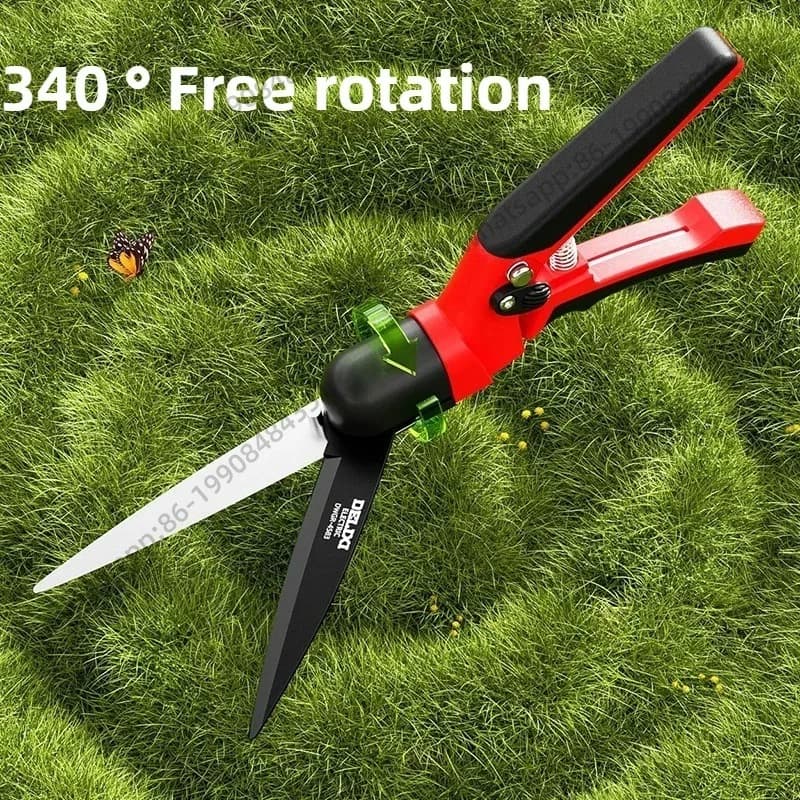 Power Scissors for Prato 340 ° Rotating Scissors Potential Scissors for Coppers, Leaves, Hedges and Flowers - Garden Tools