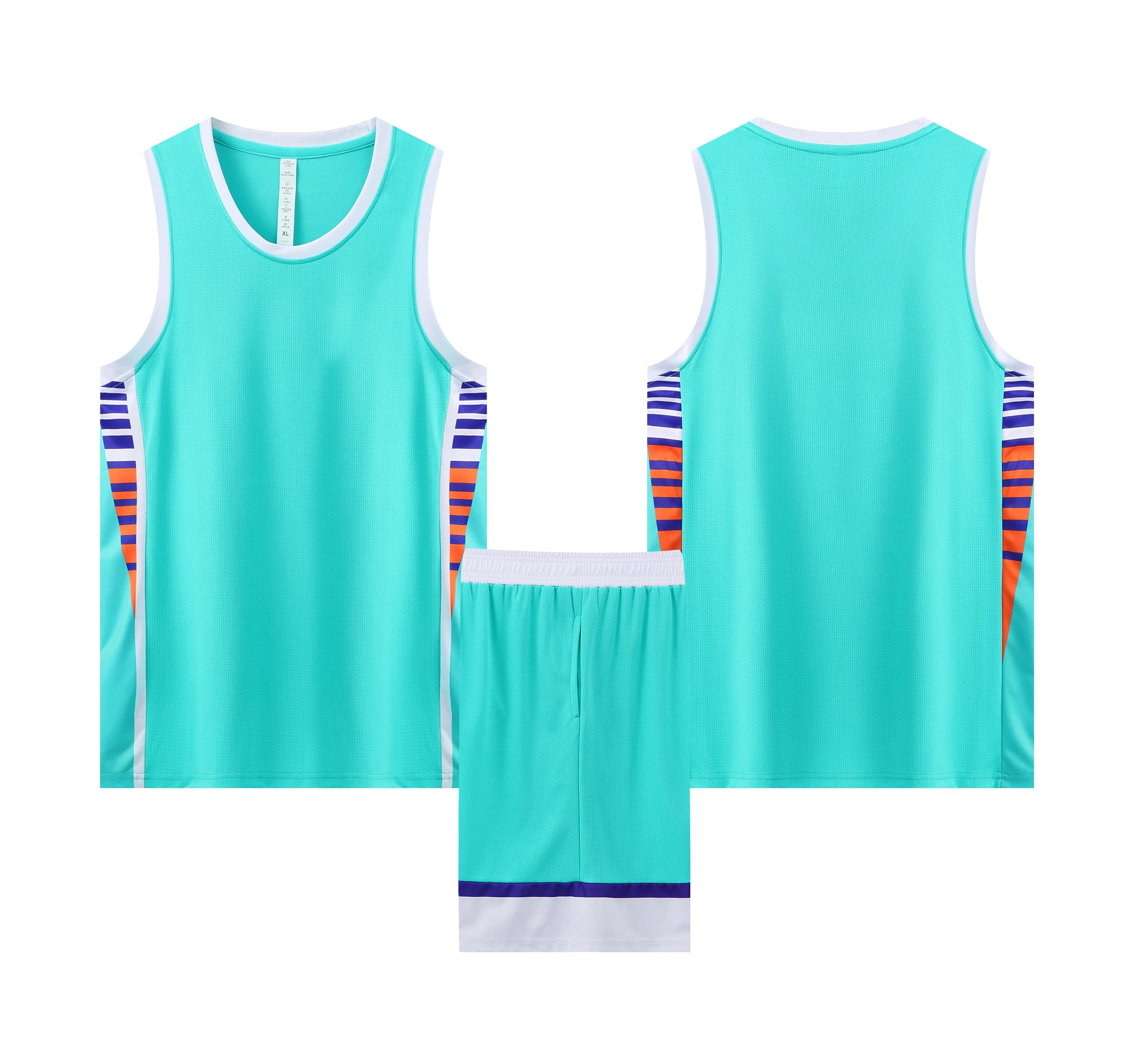 Custom Basketball Mesh Basketball Training Jumpsuit Adult Clothing Sports vest Men Boy Basket Mesh Set Size Large 7XL