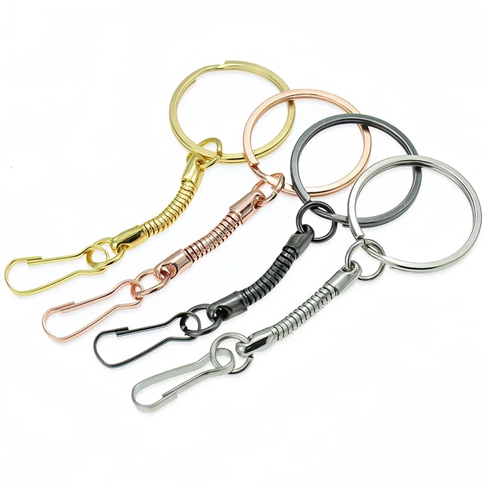 5/10 pezzi portachiavi in lega di zinco portachiavi appeso osso di serpente zucca fibbia gancio per creazione di gioielli ricerca portachiavi fai da te accessori