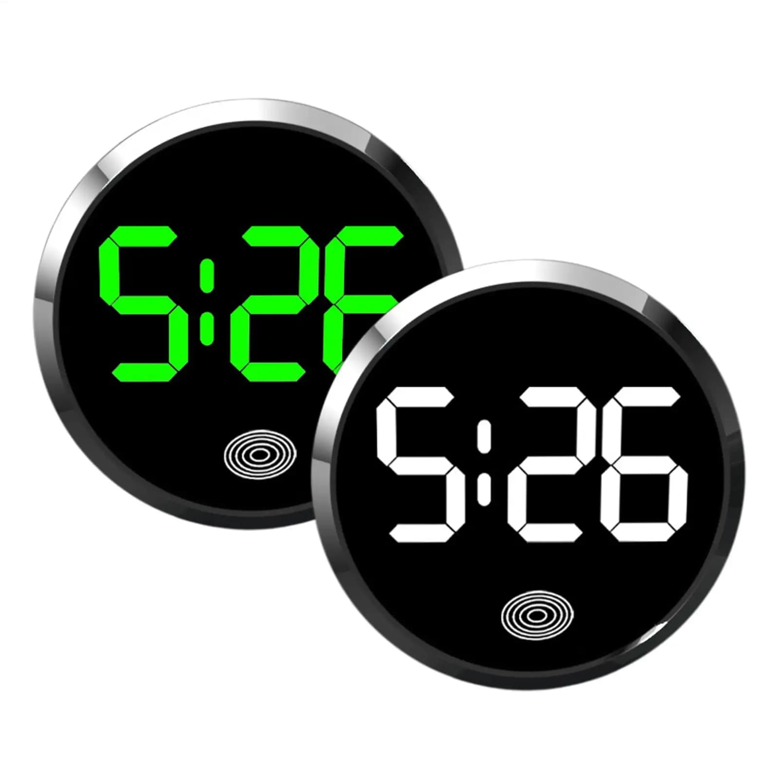 Mini Orologio Digitale per Auto, Orologio Digitale con Display LED Touch-Control per Frigorifero, Camper, Aula, Viaggio, Cruscotto del Veicolo