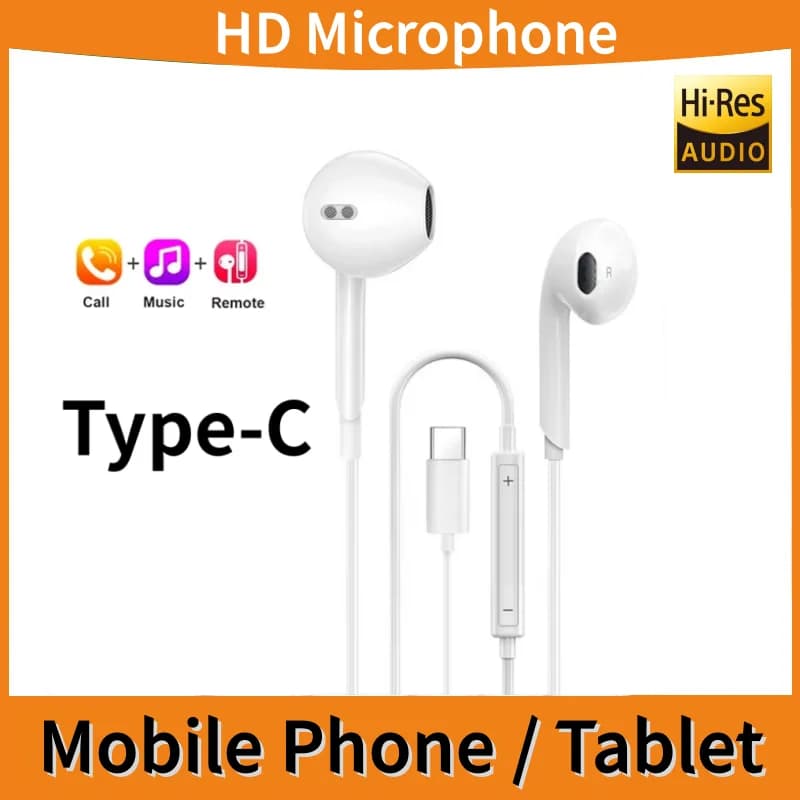 Original headphones for Apple iPhone 16 15 14 13 11 12 Pro Max Plus In-ear Lightning 3.5MM Bluetooth headphones wired Accessories