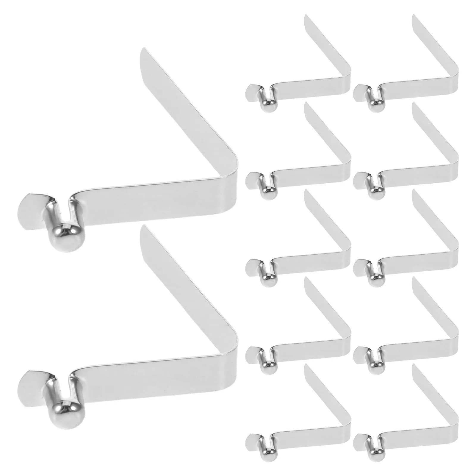 12 Pezzi Clip a Molla a V per Pali da Tenda, Pagaie da Kayak, Telai per Tende da Sole, Fibbia Telescopica per Esterni, Ricambio per Tubi Cavi