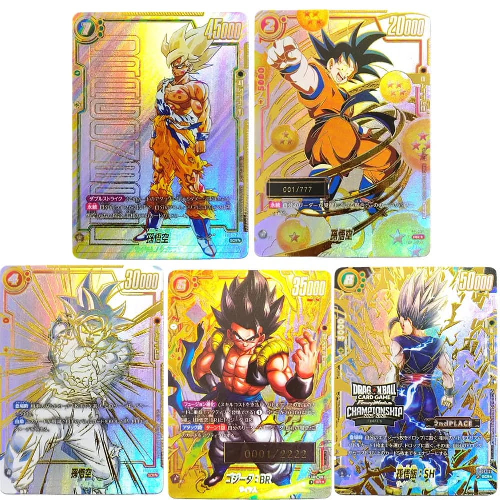 Carte da Collezione Anime Giapponesi Proxy Dragon Ball Fusion World Son Goku (SP Alt Art) FB05-119 FP-001 SCR Manga Booster TCG