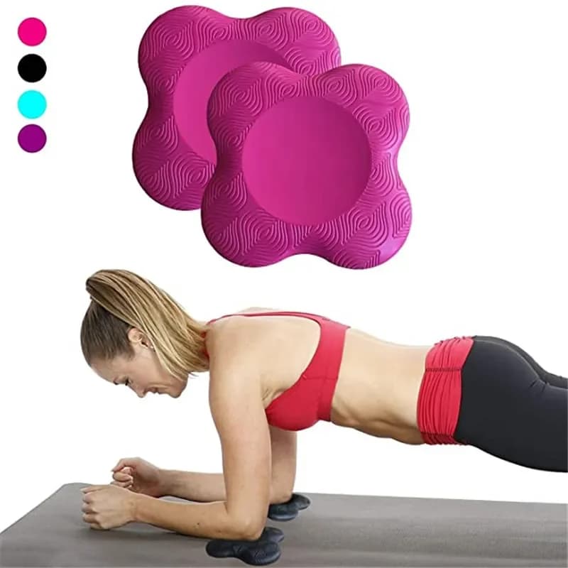 2 pezzi ginocchiere portatili per yoga cuscino extra spesso per ginocchia gomiti polso mani testa schiuma yoga pilates allenamento ginocchiera