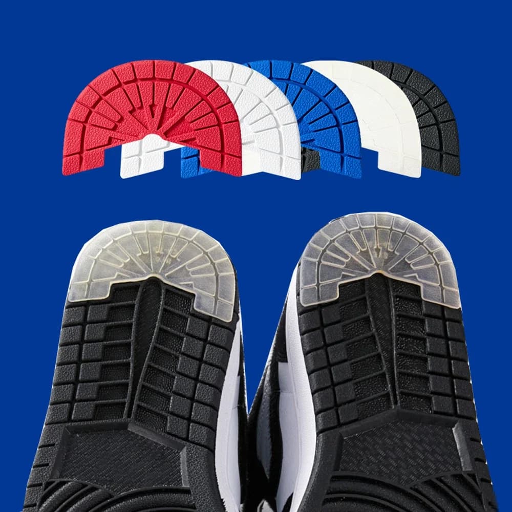 Protezione della suola in gomma per scarpe da ginnastica suole di riparazione delle scarpe del tallone Sticker solette antiscivolo suola di ricambio autoadesiva