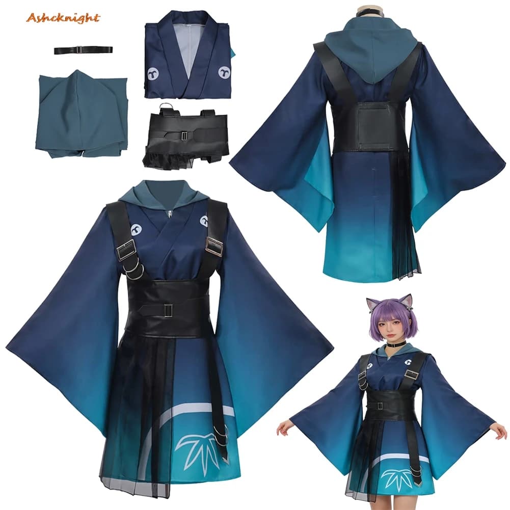 Cosplay by Kaguya, the Cosmic Princess of the Soul, Sakayori Iroha Carnival Costume for Coating and Role Games, Party Clothing and Halloween