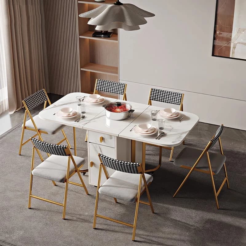 Sedie da pranzo da gioco di lusso Tavoli da conferenza moderni Sedie da pranzo Salotto Salvaspazio Silla Plegable Lounge Suite Furniture