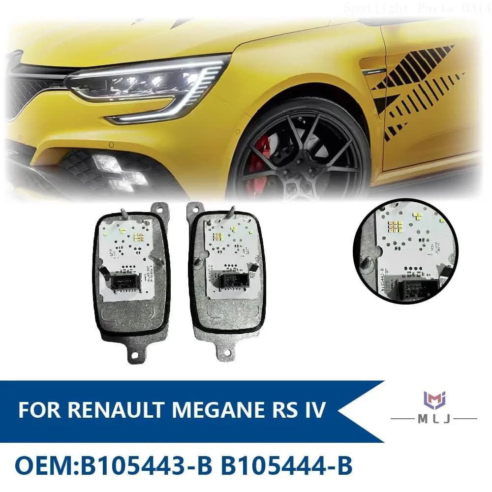 B105444-B B105443-B FOR RENAULT MEGANE RS IV LED Headlight Angel Eyes DRL Module DRL Turn Signal Control Module Car Accessories