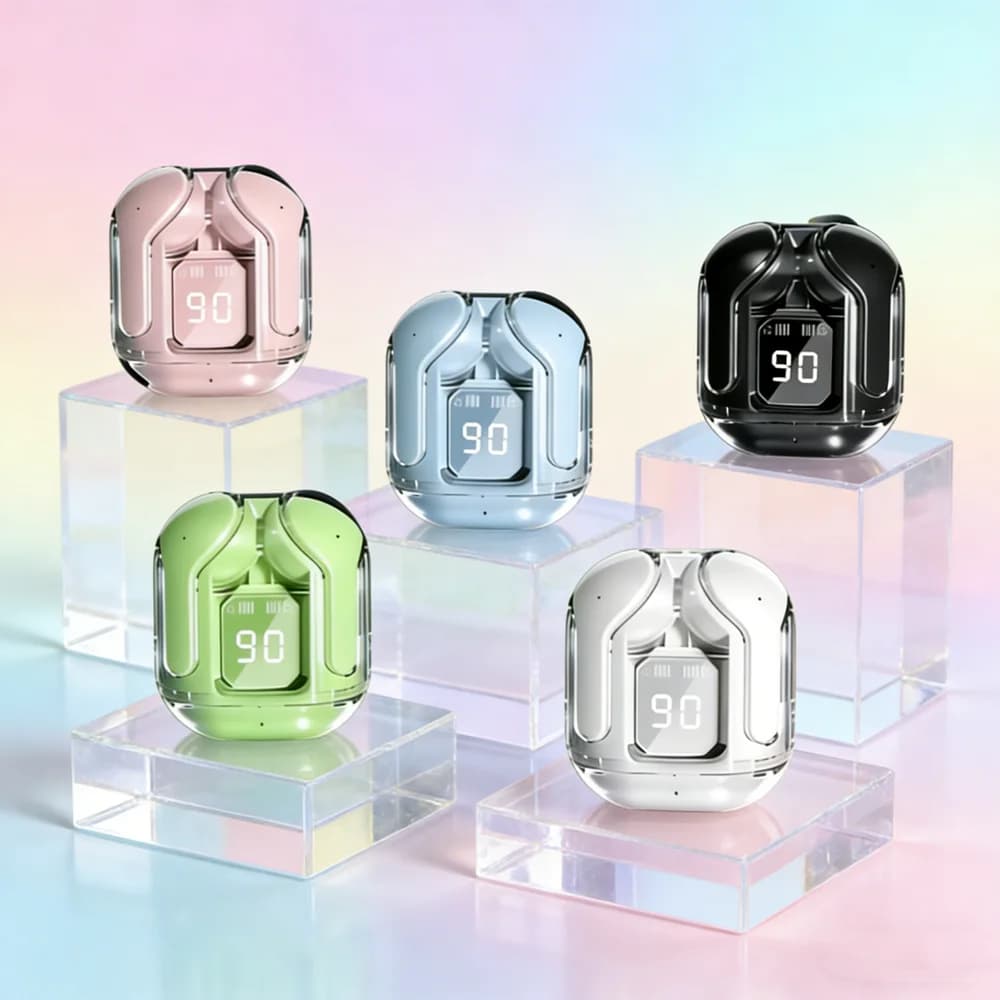 Auricolari Wireless Mini con Display LED Digitale, Cuffie Bluetooth TWS con Audio Stereo