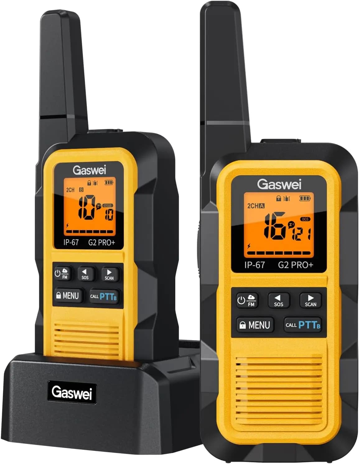 Walkie Talkie Galleggianti Impermeabili a Lungo Raggio per Adulti, Radio FM, SOS, Allerta Meteo NOAA, Ricetrasmittenti Ricaricabili