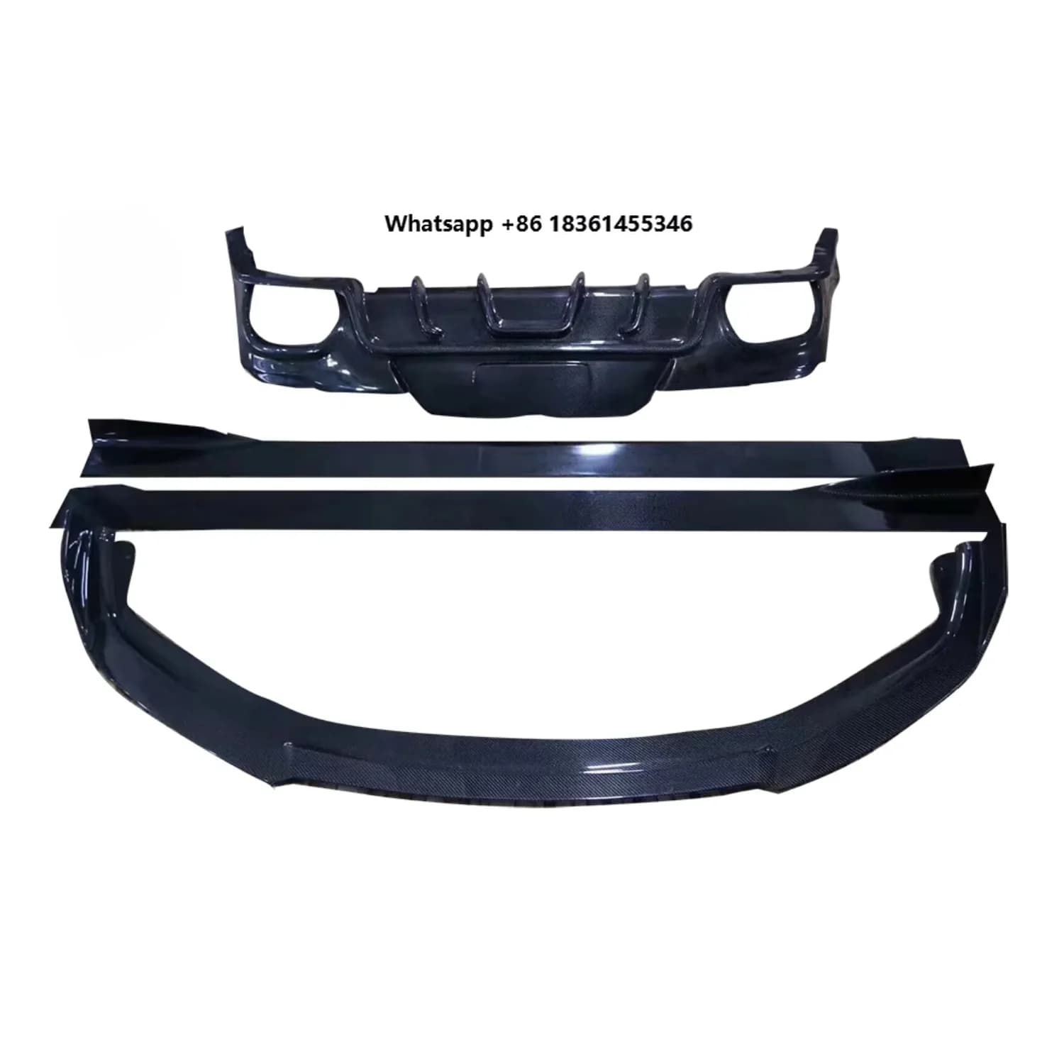 For Panamera 970 Gts Turbo S 2014-2017 Rear Bumper Guard Car Styling Carbon Fiber Front Rear Lip Diffuser Spoiler