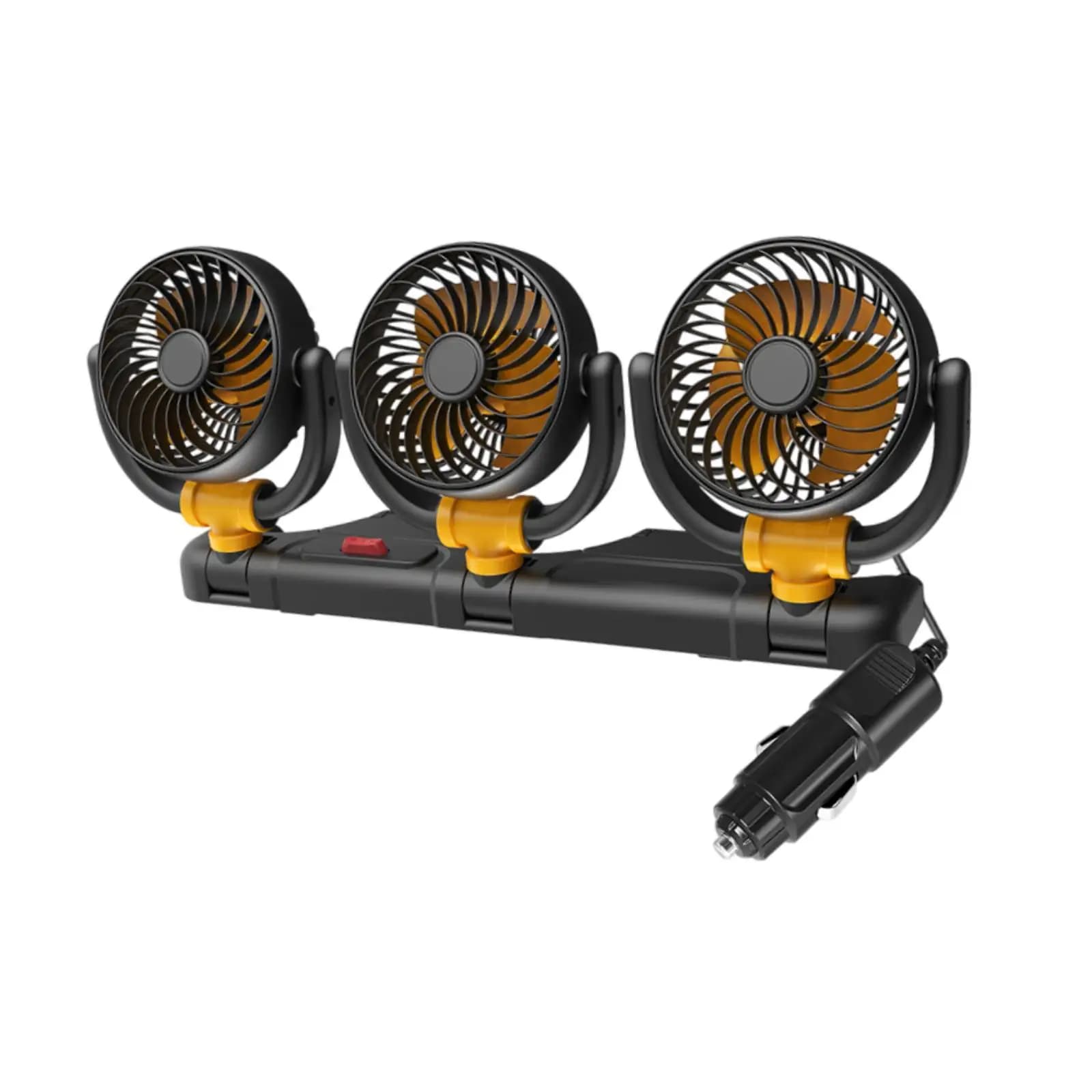 Ventilatore di Raffreddamento per Auto Elettrica Versatile a Tre Teste per Mantenere la Circolazione dell'Aria Fresca