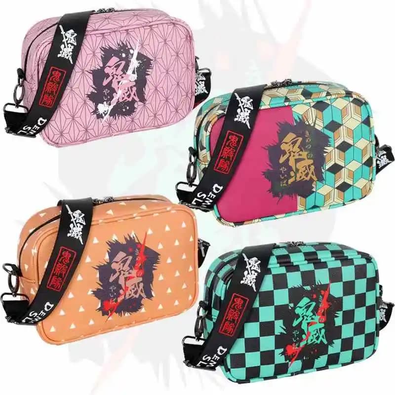 Borsa a Tracolla Demon Slayer, Zaino da Viaggio Anime Kamado Tanjiro, Kamado Nezuko, Agatsuma Zenitsu, Cosplay, Regalo per Bambini