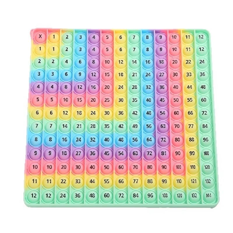 Giochi di matematica per la pratica della moltiplicazione, tavola delle moltiplicazioni 12x12, giochi da tavolo per l'apprendimento, giocattoli didattici di matematica, articoli di cancelleria, regali