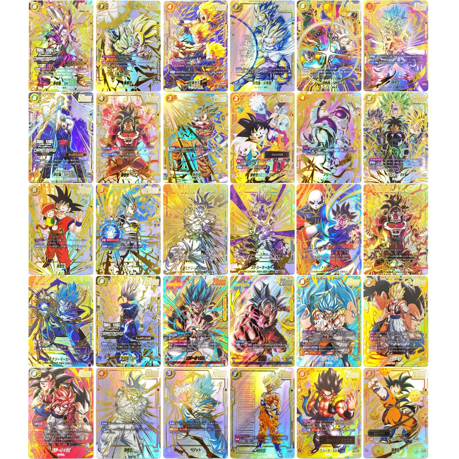 Carte da Collezione Hot Stamping Dragon Ball Super Fusion World Giapponese Son Goku Vegito Vegeta Frieza Fai da Te