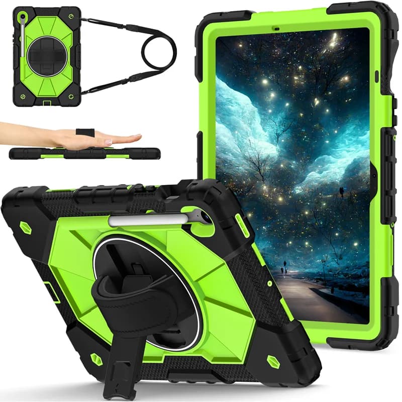 Con custodia portapenne per Samsung Galaxy Tab S10 Lite FE 10.9 "Cover antiurto Galaxy S9 FE 10.9 11" Tracolla con rotazione a 360°