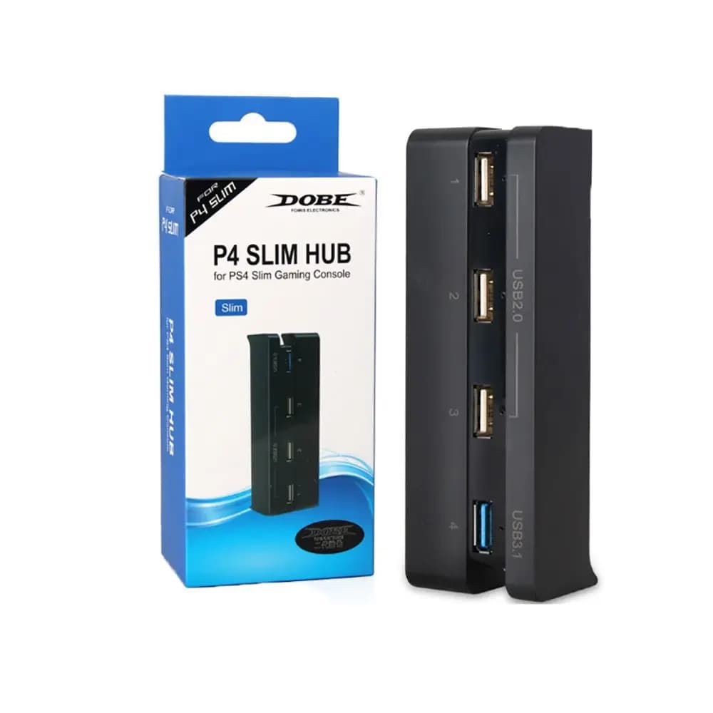 4 Port USB Hub for PS4 Slim USB 3.0 2.0 Adapter Accessories Expansion Splitter Hub Game Cube Universal PS4 Games Accessories