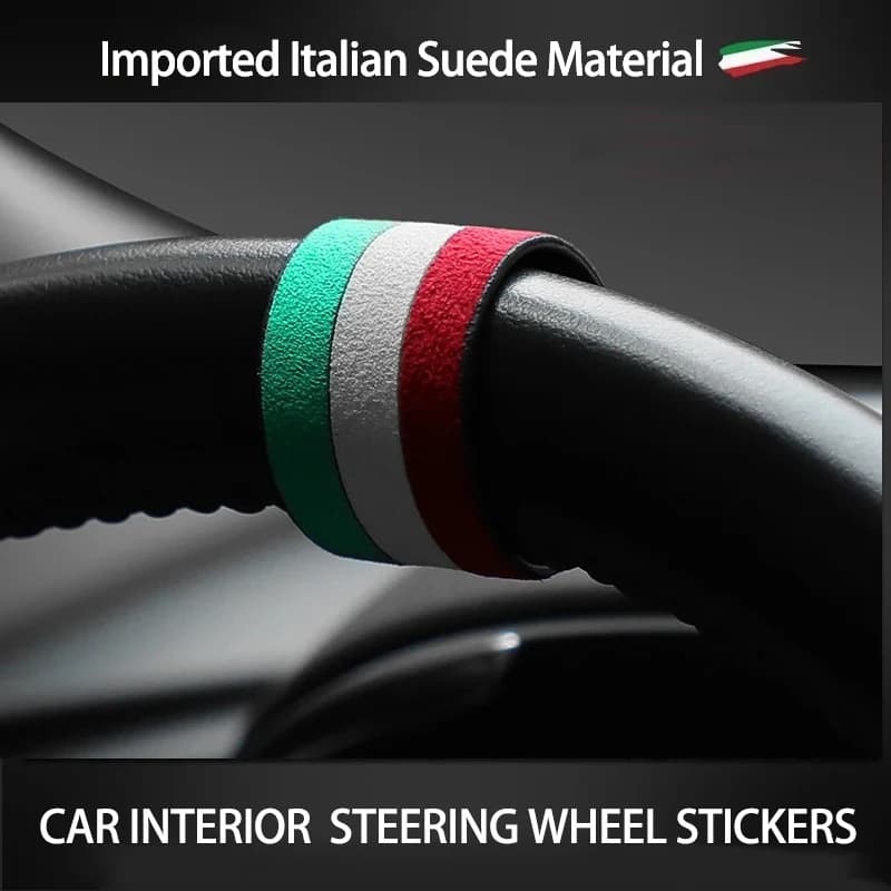 Wall decal for interior cover car in suede Germany Italy Spain Russia Strip for the styling of the national flag for universal models