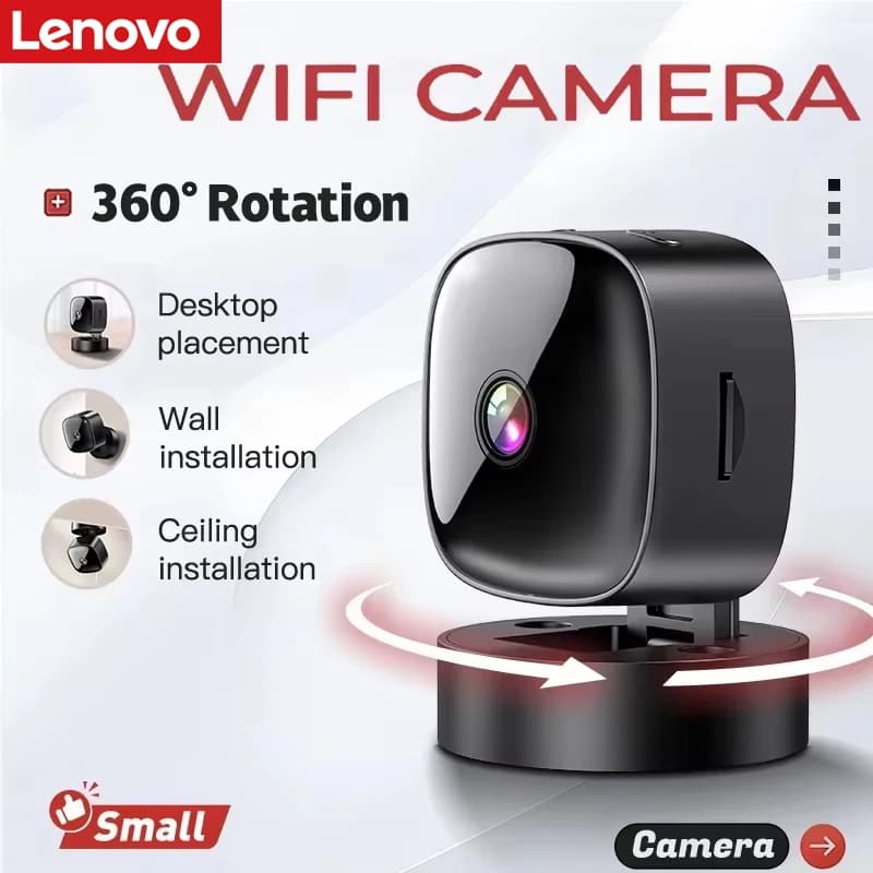 Telecamera di monitoraggio della sicurezza S1 Telecamera per visione notturna con rilevamento del movimento WiFi HD 1080P 360 ° Camma di protezione per bambini girevole per la casa