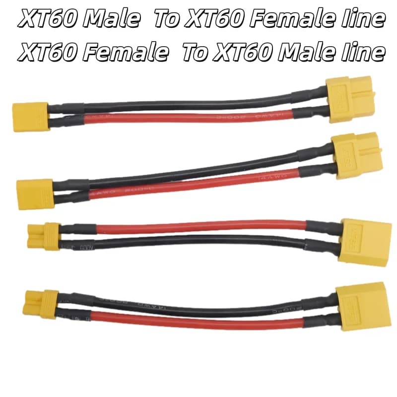 Connettore da XT60 a XT30 Spina maschio/femmina 10CM 14AWG Cavo in silicone per caricabatterie RC Quadcopter FPV Drone 4 pezzi