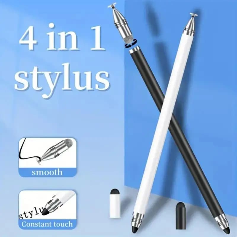 Stilus metallo premium penna con fibra/silicone/disco disco Multidevice Compatible Digital Art Note che assume strumenti per